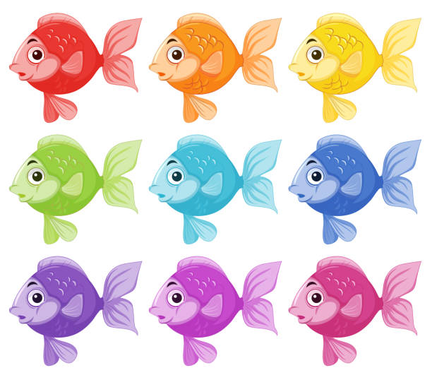 Dibujos Animados De Color Azul Pescado Con Aletas Amarillo Vectores Libres de Derechos - iStock Dibujos Animados De Color Azul Pescado Con Aletas Amarillo Vectores Libres de Derechos - iStock