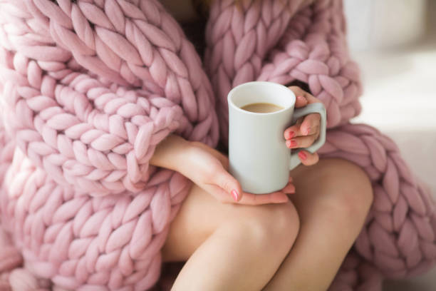 istock Morning begins with a cup of coffee and a soft rug 1133531263