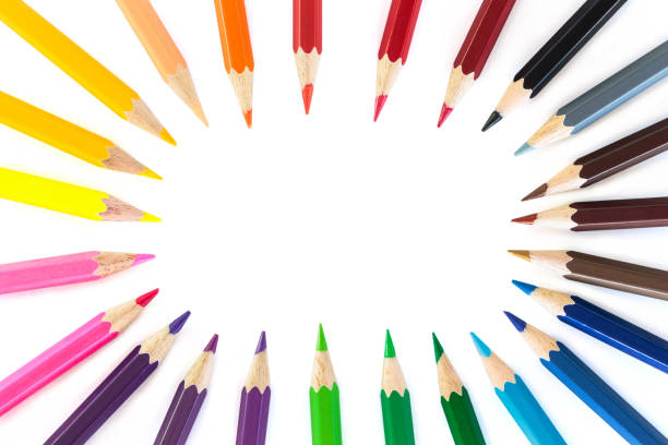 istock Color pencils isolated on white background. 1133531492