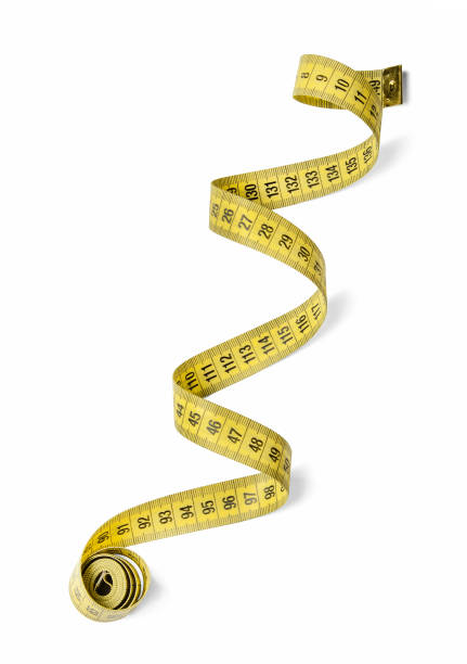 istock Centimeter tailor's tape on a white isolated background. Diagonal. 1133533129