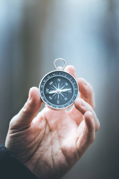 istock Compass in the hand, outdoor adventure 1133533241