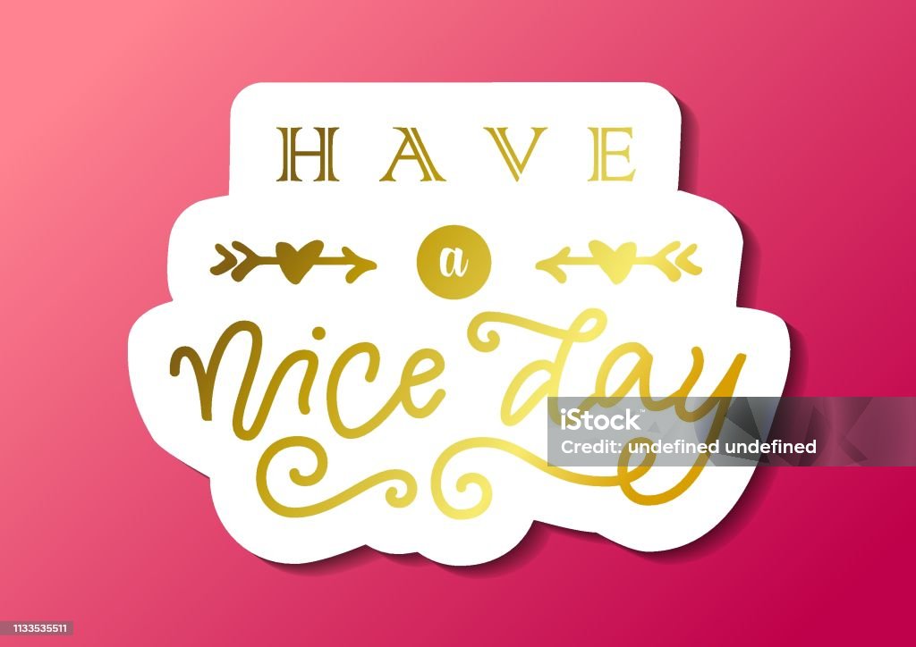 Vetores de Lettering Of Tenha Um Bom Dia Em Dourado Com Setas E Corações Em Papel Cortado Estilo Em Rosa e mais imagens de Amizade - iStock Vetores de Lettering Of Tenha Um Bom Dia Em Dourado Com Setas E Corações Em Papel Cortado Estilo Em Rosa e mais imagens de Amizade - iStock