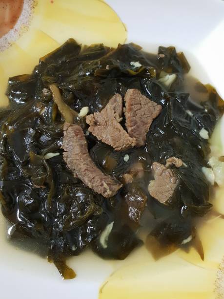 istock Seaweed soup for birthday 1133537358