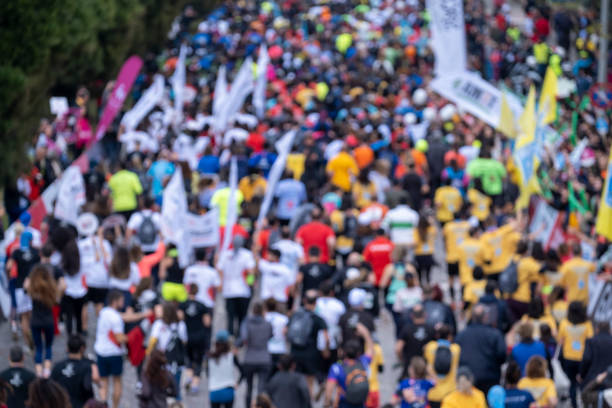 Marathon of blurred