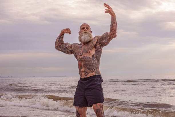 istock Tattooed Senior Man During Workout 1133541559
