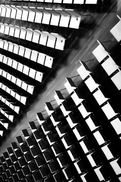 istock Rows of seats in black and white 1133541805