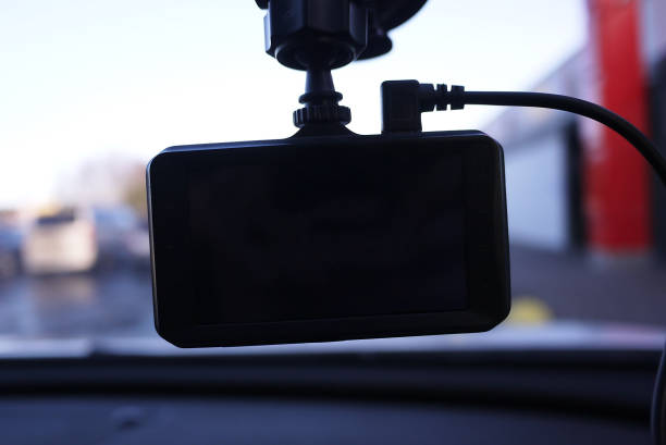 istock Video recorder to record the traffic situation while driving your car. 1133545284