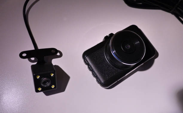 istock Video recorder to record the traffic situation while driving your car. 1133545384