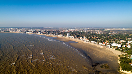 Aerial photography of Royan, France