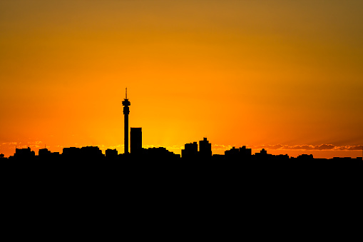Johannesburg skyline sunrise