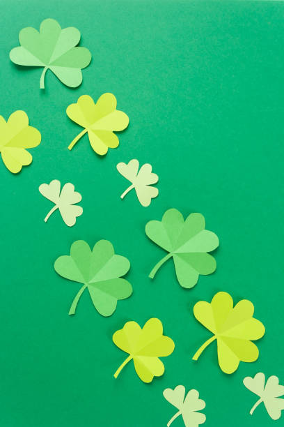 istock Happy St.Patrick's Day shamrock text greeting card 1133550779