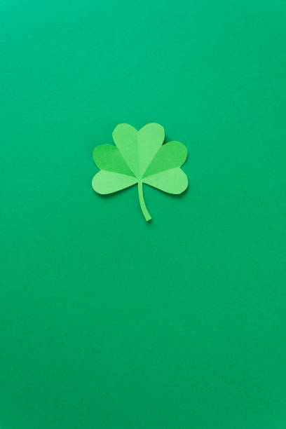 istock Happy St.Patrick's Day shamrock text greeting card 1133550783