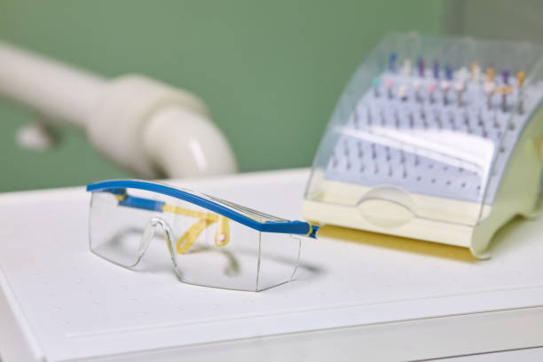 istock Dentist tools in the dental office. Dentistry. 1133551940