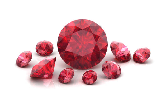 istock Beautiful gems on a white background , 3D Illustration.3D rendering - Illustration 1133552099