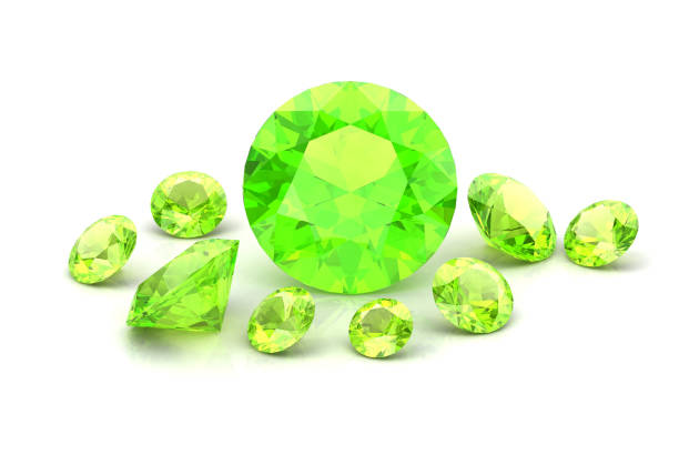 istock Beautiful gems on a white background , 3D Illustration.3D rendering - Illustration 1133552249