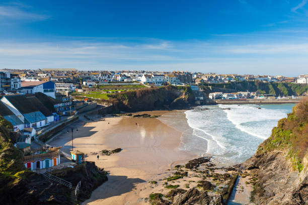 istock Towan Beach Newquay Cornwall England 1133553029