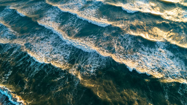 istock Sea waves on the beautiful morning sea 1133557346