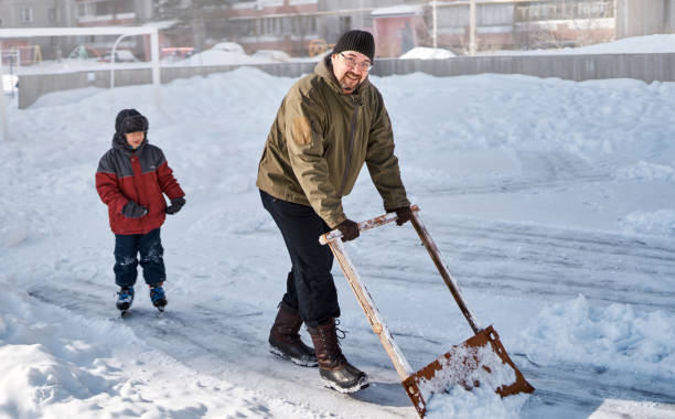 istock Father And Son. Winter Recreation Activity Together 1133558645