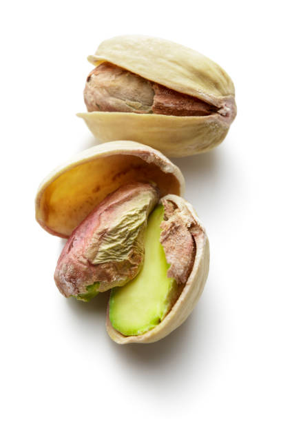 Nuts: Pistachios Isolated on White Background