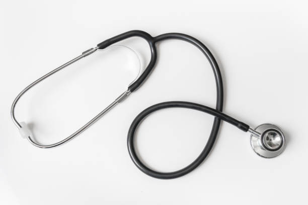 istock Medical stethoscope isolated on white 1133566209