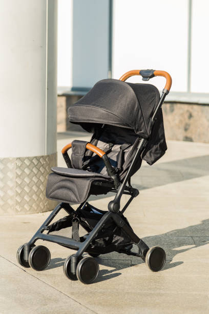 istock Baby stroller standing on the street, new design 1133568350