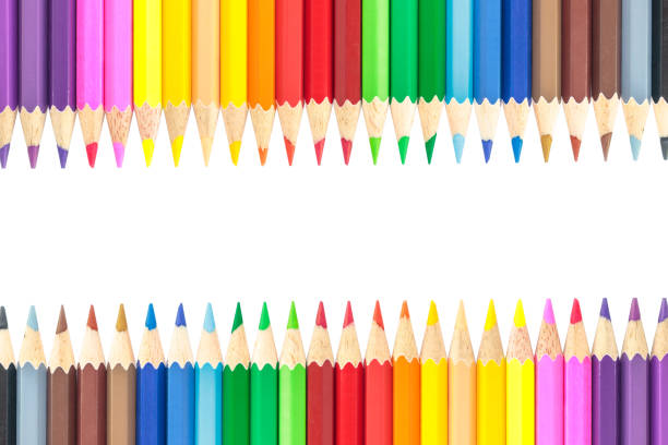 istock Color pencils isolated on white background. 1133568582