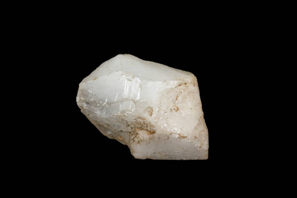 istock Macro mineral quartz stone on a black background 1133571540