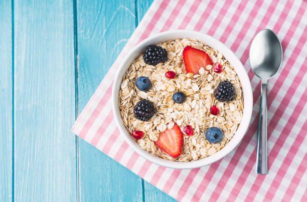 istock Healthy muesli breakfast with fruits 1133576682