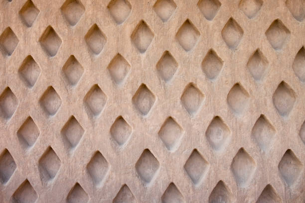 Sculpted Wall Pattern At Chan Chan In Trujillo, Peru