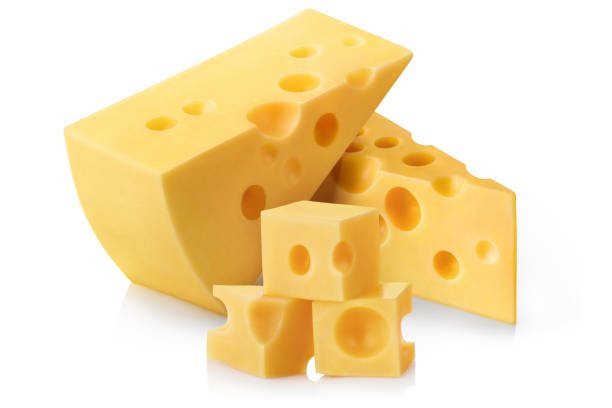 ser na białym - cheese portion emmental cheese yellow zdjęcia i obrazy z banku zdjęć