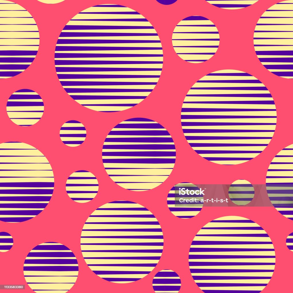 Modern Seamless Pattern With Cycles Stock Illustration - Download Image ...
