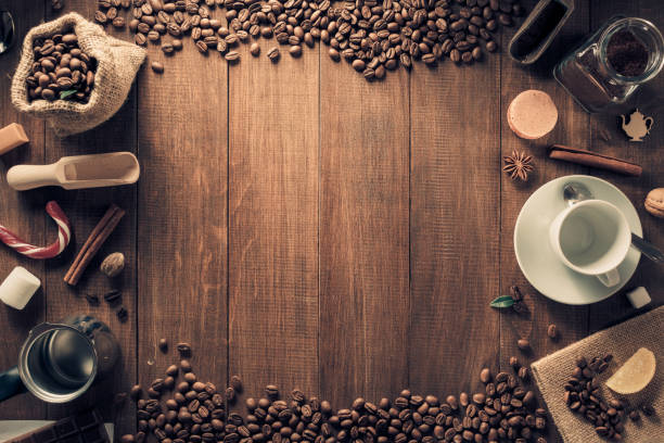 istock cup of coffee and ingredients 1133585105