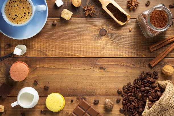 istock cup of coffee and ingredients 1133585945