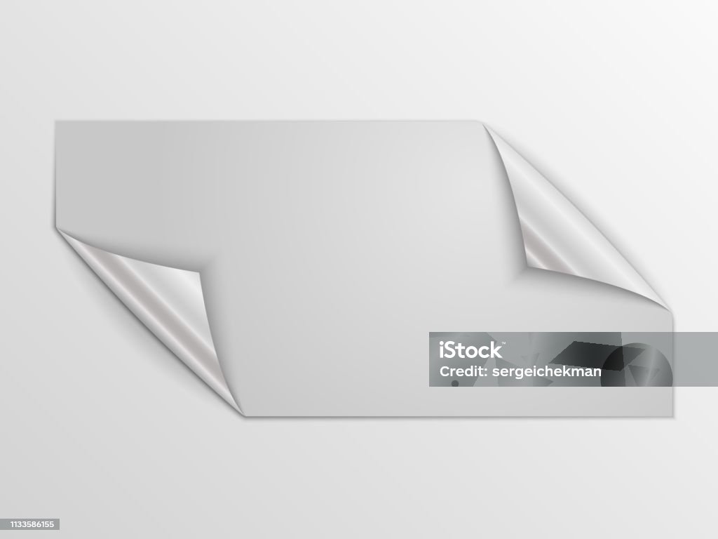 Square Sticker Vector Paper Square Sticker Vector Illustration Stock Illustration - Download ...