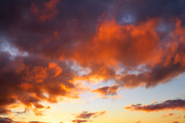 istock Beautiful fiery sunset. Colorful sky as background 1133586180