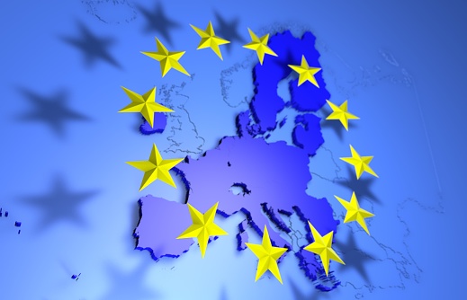 Mapa de la Unión Europea sin Reino Unido photo