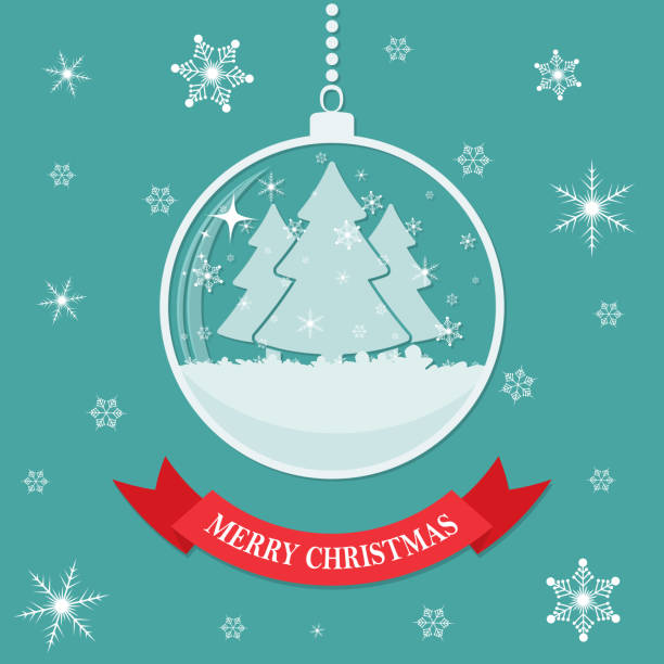 istock Christmas greeting card with Christmas ball. Vector illustration. 1133589029