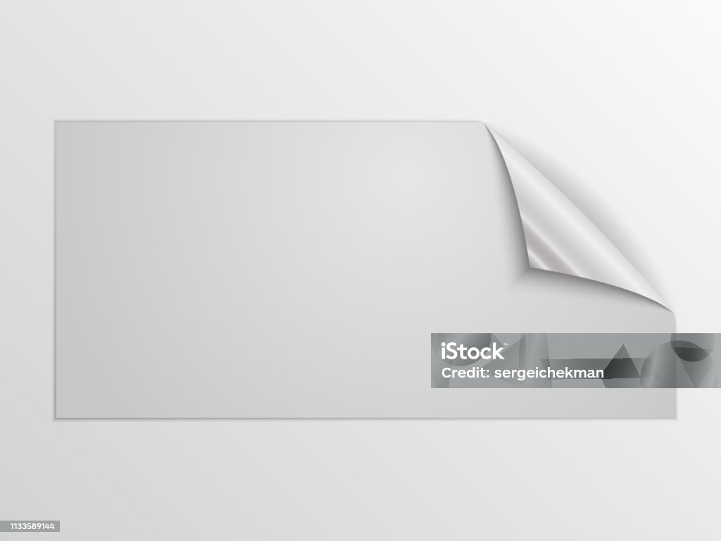 White Square Sticker Vector Paper Square Sticker Vector Illustration Stock Illustration - Download ...