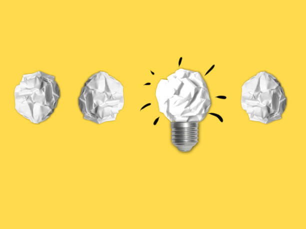 istock Idea light bulb success inspiration crumpled paper 1133590351
