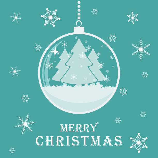 istock Christmas greeting card with Christmas ball. Vector illustration. 1133594102