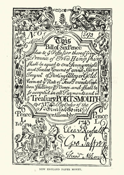 istock Example of New England paper money, 18th Century 1133595513