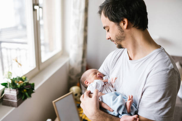 istock Don't cry baby boy, daddy is here 1133595725