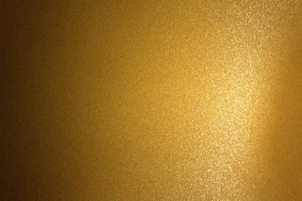 istock Abstract background, refraction on brown metallic wall in dark room 1133595764