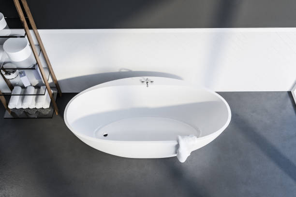 istock Top view of bathtub 1133595979