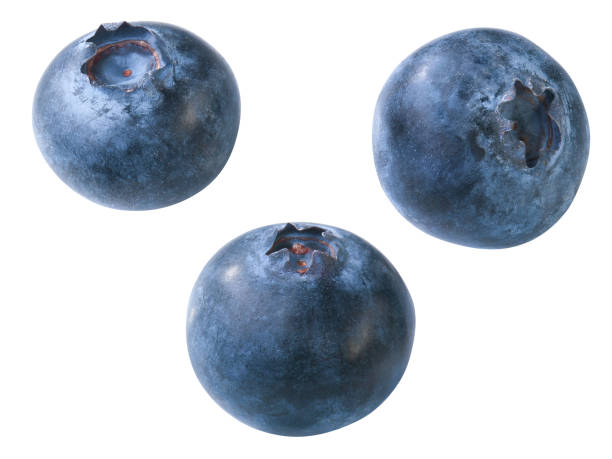 Blueberries Group of blueberries, isolated amerikanische heidelbeere stock pictures, royalty-free photos & images