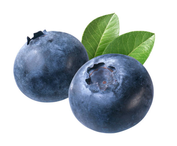 Blueberries Blueberries with leaves amerikanische heidelbeere stock pictures, royalty-free photos & images