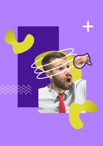istock Contemporary modern art collage about businessman 1133602092