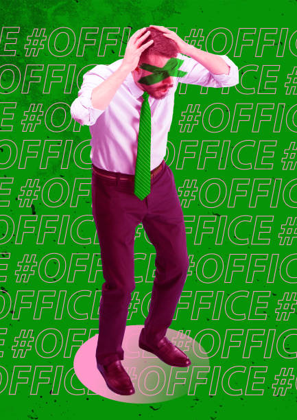 istock Scared and shocked businessman under boss pressure 1133602120