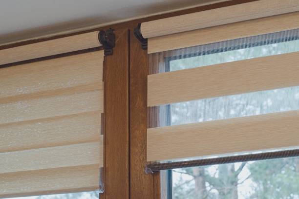 istock Window roller, duo system day and night, detail 1133605377