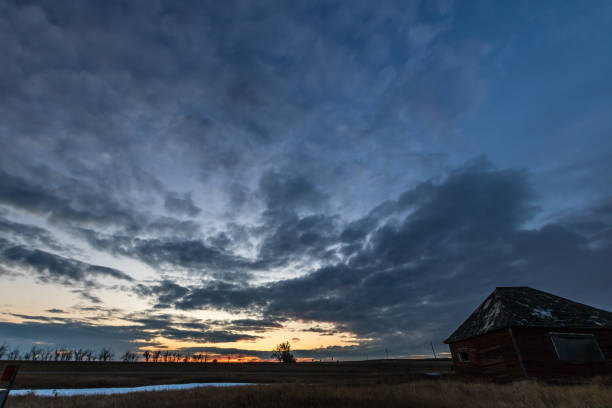 istock Sunset over a farmers field, Gliechen, Alberta, Canada 1133606391